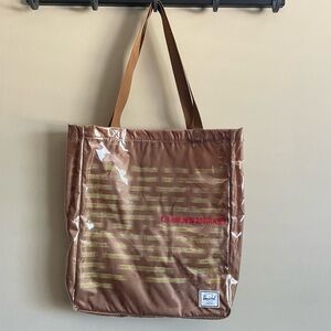 HERSCHEL SUPPLY COMPANY x LA MEN’S MARKET rare pvc tote bag